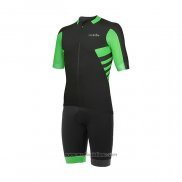 2021 Abbigliamento Ciclismo RH+ Verde Manica Corta e Salopette