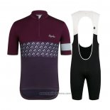 2021 Abbigliamento Ciclismo Rapha Spento Viola Manica Corta e Salopette