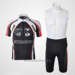 2010 Abbigliamento Ciclismo Shimano Grigio e Nero Manica Corta e Salopette