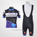 2011 Abbigliamento Ciclismo Garmin Campione Neozelandese Manica Corta e Salopette