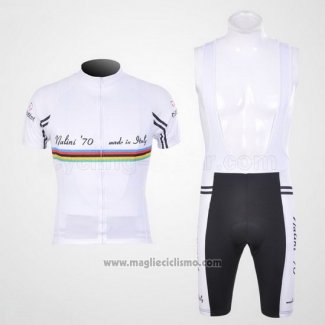 2011 Abbigliamento Ciclismo Nalini Bianco Manica Corta e Salopette