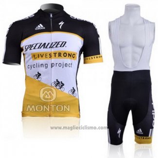 2011 Abbigliamento Ciclismo Specialized Giallo e Nero Manica Corta e Salopette