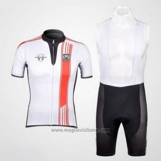 2012 Abbigliamento Ciclismo Santini Nero e Bianco Manica Corta e Salopette