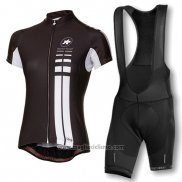 2016 Abbigliamento Ciclismo Donne Assos Nero Manica Corta e Salopette