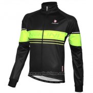 2016 Abbigliamento Ciclismo Nalini Nero e Verde Manica Lunga e Salopette