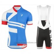 2016 Abbigliamento Ciclismo Pinarello Blu e Bianco Manica Corta e Salopette