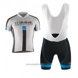 2017 Abbigliamento Ciclismo Biemme Identity Bianco Manica Corta e Salopette