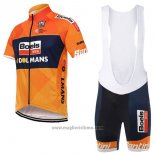 2017 Abbigliamento Ciclismo Boels Dolmans Arancione Manica Corta e Salopette