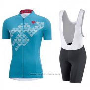 2017 Abbigliamento Ciclismo Donne Gore Element Digi Cereste Manica Corta e Salopette