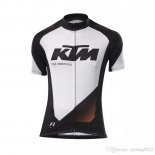 2018 Abbigliamento Ciclismo KTM Bianco Nero Manica Corta e Salopette