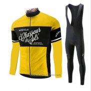 2018 Abbigliamento Ciclismo Morvelo Giallo Manica Corta e Salopette