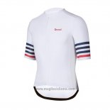 2019 Abbigliamento Ciclismo Spexcel Bianco Manica Corta e Salopette