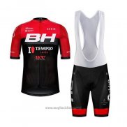 2020 Abbigliamento Ciclismo BH Templo Cafes UCC Nero Rosso Manica Corta e Salopette