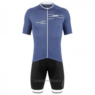 2020 Abbigliamento Ciclismo De Marchi Blu Manica Corta e Salopette