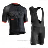 2020 Abbigliamento Ciclismo Northwave Nero Rosso Manica Corta e Salopette