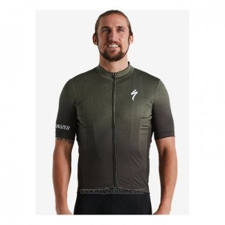 2021 Abbigliamento Ciclismo Specialized Verde Manica Corta e Salopette