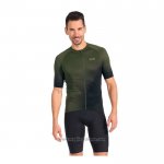 2022 Abbigliamento Ciclismo Gore Verde Nero Manica Corta e Salopette