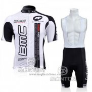 2010 Abbigliamento Ciclismo BMC Bianco Manica Corta e Salopette