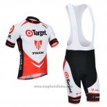 2013 Abbigliamento Ciclismo Trek Rosso e Bianco Manica Corta e Salopette