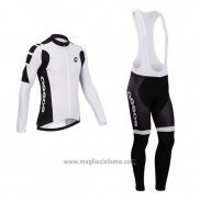 2014 Abbigliamento Ciclismo Assos Bianco Manica Lunga e Salopette