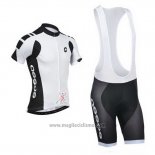 2014 Abbigliamento Ciclismo Assos Bianco e Nero Manica Corta e Salopette