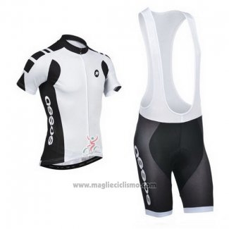 2014 Abbigliamento Ciclismo Assos Bianco e Nero Manica Corta e Salopette