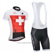 2014 Abbigliamento Ciclismo Assos Bianco e Rosso Manica Corta e Salopette