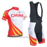 2014 Abbigliamento Ciclismo Monton Campione Cina Manica Corta e Salopette