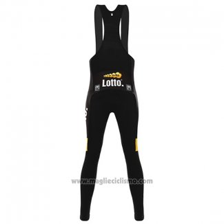 2016 Abbigliamento Ciclismo Lotto NL Jumbo Giallo e Nero4 Manica Lunga e Salopette