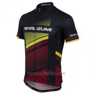 2016 Abbigliamento Ciclismo Pearl Izumi Nero e Rosso Manica Corta e Salopette