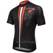 2016 Abbigliamento Ciclismo Pinarello Nero Rosso Manica Corta e Salopette