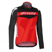 2016 Abbigliamento Ciclismo Specialized Ml Nero e Rosso Manica Lunga e Salopette