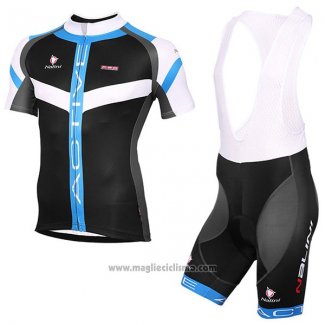 2017 Abbigliamento Ciclismo Nalini Rigel Nero e Blu Manica Corta e Salopette