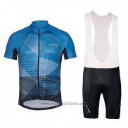 2018 Abbigliamento Ciclismo Vaude Majura Blu Manica Corta e Salopette