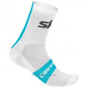 2018 Sky Copriscarpe Ciclismo Bianco