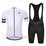 2019 Abbigliamento Ciclismo Chomir Bianco Manica Corta e Salopette