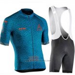 2019 Abbigliamento Ciclismo Northwave Spento Blu Manica Corta e Salopette