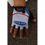 2020 Quick Step Guanti Corti Ciclismo Bianco