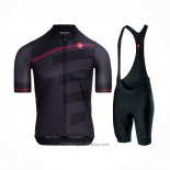 2021 Abbigliamento Ciclismo Castelli Spento Nero Manica Corta e Salopette