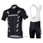 2021 Abbigliamento Ciclismo Shimano Nero Manica Corta e Salopette