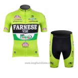 Abbigliamento Ciclismo Farnese Nero e Verde Manica Corta e Salopette