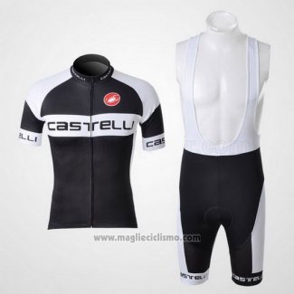 2011 Abbigliamento Ciclismo Castelli Nero Manica Corta e Salopette