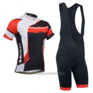 2014 Abbigliamento Ciclismo Monton Rosso e Nero Manica Corta e Salopette