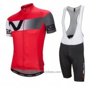 2016 Abbigliamento Ciclismo Nalini Grigio e Rosso Manica Corta e Salopette