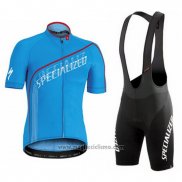 2016 Abbigliamento Ciclismo Specialized Celeste Manica Corta e Salopette