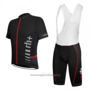 2017 Abbigliamento Ciclismo RH+ Nero Manica Corta e Salopette