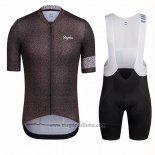 2018 Abbigliamento Ciclismo Ralph Grigio Scuro Manica Corta e Salopette