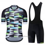 2019 Abbigliamento Ciclismo Etixxl Nero Grigio Verde Manica Corta e Salopette