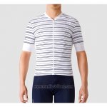 2019 Abbigliamento Ciclismo La Passione Stripe Bianco Manica Corta e Salopette