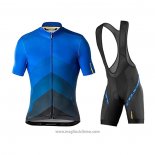 2020 Abbigliamento Ciclismo Mavic Blu Nero Manica Corta e Salopette